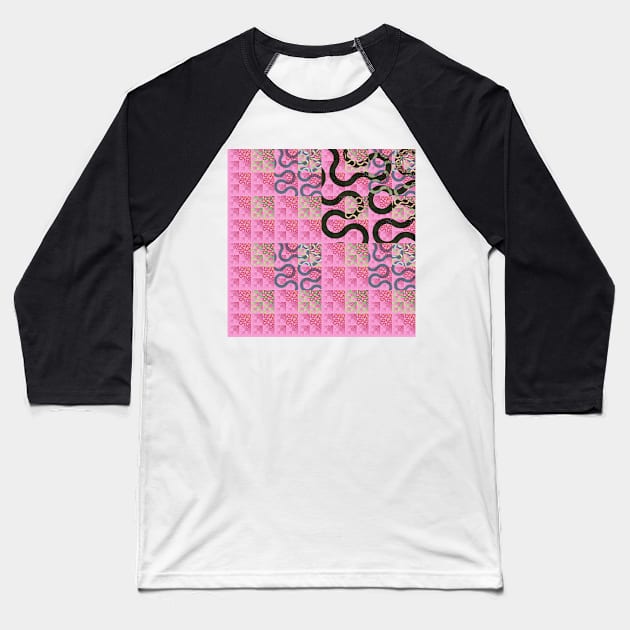 Asian spring mosaic Baseball T-Shirt by krinichnaya